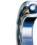 Close-up view of SKF 7009 ACD P4ADGA High Precision Angular Contact Ball Bearing 45 mm bore with non-metallic cage detail.