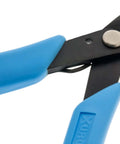 Split Ring Pliers 496 with Curved Catch Tip and blue Xuro grips, ergonomic lightweight design for precise ring handling
