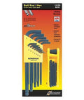 Bondhus 22-Piece SAE Hex Key Set for Pro Shop Use