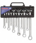 Westward 11-Piece Wrench Set with Satin Chrome Finish