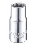 Westward Single 1/4" Drive E8 E-Torx Bit Socket