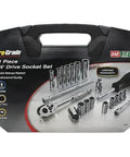 Pro-Grade Tools 21-Piece 1/4" Drive SAE Socket Set