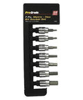Pro-Grade Tools 7-Piece 3/8" Drive Metric Hex Bit Socket