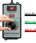 AC Motor Speed Controller 120V 15A Variable Speed Controller & Fan Speed Controller with LED display and knob adjustment