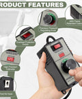 AC Motor Speed Controller 100V-120V 15A Variable Speed Regulator with overload protection and LED display in hand