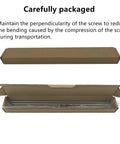 Two precision 200mm TR8X8 Acme lead screws with 8 mm lead, SUS304 stainless steel shafts and brass nuts in packaging box.