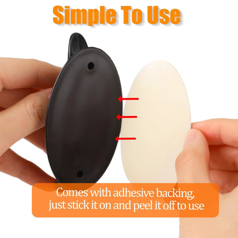 4 Pack Black Adhesive Cabinet Knobs Peel And Stick No Drilling Self Adhesive Drawer Pulls with strong adhesive backing