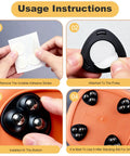 Installation steps for 8 Pieces 1.45 Inch Self Adhesive Appliance Caster Wheels 360 Degree Swivel Quiet Movement for Kitchen Appliances.