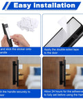 Step-by-step guide to installing Self Stick Push Pull Drawer Pulls Adhesive Handles For Cabinets And Doors Peel And Stick