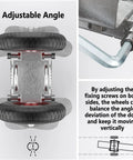 8 Inch Rolling Gate Wheels With Double U Bolts Heavy Duty Gate Rollers And Sliding Gate Carrier For Metal Tube Gates