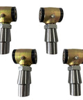 Set of four 3/4 Threaded Bushing Kit for 4 Link Suspension with 0.750 Adjustable Chromoly Bushings and Polyurethane Inserts