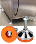 Heavy Duty Adjustable Leveling Feet Set for Workbenches Machines and Cabinets, 4 Pack, 2.36 Inch Base Diameter, M12 Thread