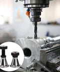 Two pack adjustable screw jack set provides precise leveling for milling and drilling machines, height adjustable from 2.75 to 4.25 inches, 2 inch diameter, 5 ton capacity, rugged 45 steel for stable, reliable support.