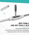 Adjustable Tap Wrench Handle For M6 To M20 And One Quarter To Three Quarter Inch Taps with sturdy grip and precise threading.