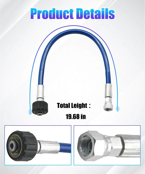 24W830 Airless Paint Sprayers Piston Pump Side Tube Fits For Graco 390 395 490 495 595 PC, 0.5 inches Airless Paint Sprayers Coupled Hose