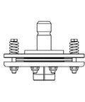 Diagram of Part NO:AK138125 Slip Clutch for Bondioli & Pavesi. Features friction torque limiter components and springs.