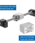 DSG1210/1205 Ball Screw Nut Housing Seat Mount Bracket Holder Base for Ball Screw Nut SFU1204, CNC Machine Parts