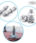 Aluminum POP Rivet Washers 350 Pcs For 1/8 In Rivets Thick Backup Washers with bolts and fastening in soft materials