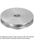 Lightweight 8mm bore aluminum single groove pulley with 60mm outer diameter, designed for 6mm PU belt drives; precision machined.