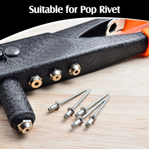Pliers tool with aluminum pop rivets suitable for 600 Pieces Aluminum Backup Pop Rivet Washers 3/16 X 1/2 Inch for boats and cars