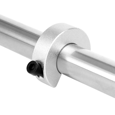 Shaft Collar for SBR20 Linear Rail Stop, 20mm Bore 40mm OD 12mm Thickness Aluminum Alloy Anodized Clamp-On with M5 Set Screw installed