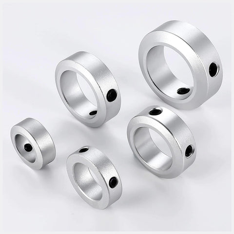 (4-Pack) Aluminum Alloy 10mm Bore Shaft Collars Screw Style, Bore Shaft Collars with 10mm Bore Size, 16mm OD, and 8mm Width - Suitable for CNC Machine Tools