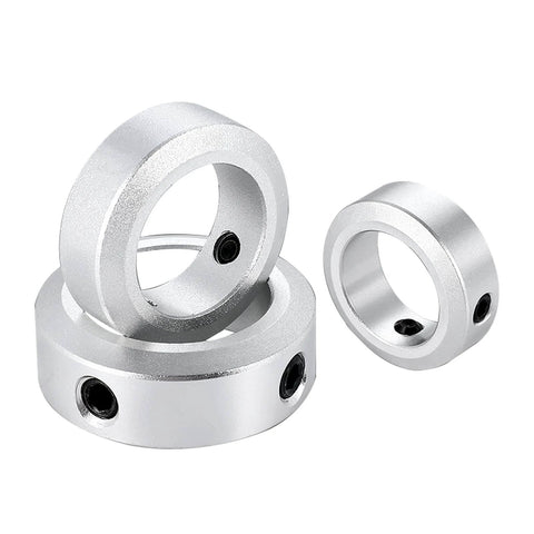 (4-Pack) Aluminum Alloy 10mm Bore Shaft Collars Screw Style, Bore Shaft Collars with 10mm Bore Size, 16mm Outer Diameter, and 8mm Width - Suitable for CNC Machine Tools.