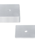 Secure solar mounts with a durable 3 Inch Aluminum Flat Washer, 1/8 inch thick, square 3 inch size, 3/8 inch hole, 5052 aluminum, anodized