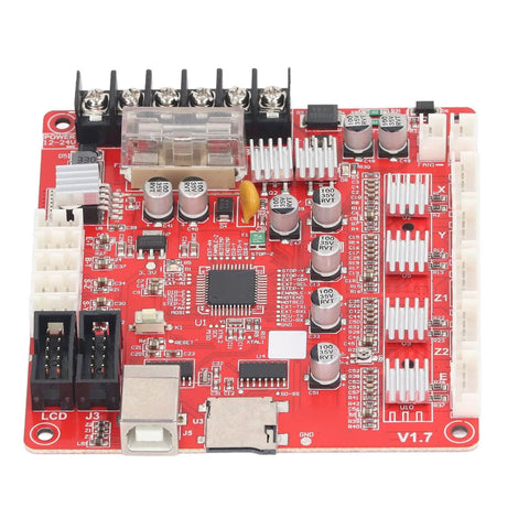 Anet A8 Plus 3D Printer Motherboard Replacement, Integrated Main Board with USB Port, Ramps 1.4 Compatible, 12-24V Input
