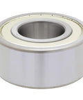 Close-up of Four Pack Angular Contact Ball Bearings 20x47x20.6Mm with double metal shields for dust and moisture protection.