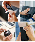 Anti Fog Lens Wipes For Glasses And Sunglasses And Screens 240 Count used on glasses, screens, camera lens, and smartphone display.