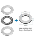 4 Sets AXK2035 Thrust Needle Roller Bearings With Washers, 20mm Bore, 35mm Outer Diameter, 2mm Thick, AS2035 Washers Included