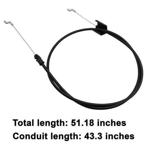 Bail Cable Replacement For 22 Inch Lawn Mowers Direct Fit For Briggs And Stratton Snapper Murray 7101395YP with lengths shown