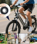 Person riding a bike highlighting use of 10 Pack 6200-2RS Double Rubber Seal Deep Groove Ball Bearings 10x30x9mm.