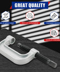 Heavy Duty Ball Joint Removal Tool And U Joint Press Kit with carbon steel construction and anti-rust finish on display.