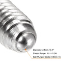 Close-up of Ball Point Set Screws M4 X 6Mm 304 Stainless Steel Ball Plunger Hex Socket Screws showing metal finish.