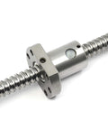 Ball Screw SFU1204（Diameter 12mm Pitch 4mm）Length 150mm with Metal Nut for CNC Machine Parts, showing a close-up view.