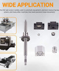 Ball Screw SFU1605 800mm/31.49 inch Ballscrew with A Ball Nut and Machining Antibacklash components for CNC machines