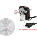 Universal Bathroom Vent Fan Motor Replacement Electric Motors Kit SM550 showing motor and blower wheel with measurements