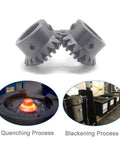 Bevel Gear Set 2Pcs 1.5M 20 Teeth 12mm Shaft M5 Fixing Hole 1 to 1 Steering Gear with manufacturing process images
