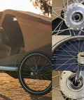 Rear view of a wheelchair with installed 10 Pack R8-2RS Ball Bearings With Double Sided Seals 1/2 x 1-1/8 x 5/16 Inch.
