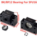 BK12 BF12 bearings for SFU1605 Ball Screw 650mm Length 16mm Diameter 5mm Pitch Kit with nut housing and coupler