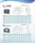 Diagram showing SFU1605 RM1605 Ball Screw Assembly BK BF12 end supports with measurements for CNC linear actuator installation.