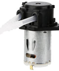 24V DC DIY Peristaltic Liquid Pump Dosing Pump for Aquarium Lab Analytical 10ml/min -90ml/min(black) close-up view