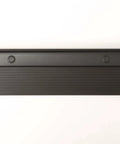 Adjustable Aluminum Threshold - Extra Short Width with Hidden Screws, Adapts to Any Height, Heavy-Duty, 36 inch, Black close-up.