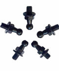 5pcs 10mm Ball Studs with Hardware, M6 Ball Screws 6mm Female Thread x 1/2" Long Shank for Gas Struts Lift Support Strut Fitting (Black, M6 5pcs)