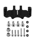 Coreless High Torque Micro Servo with Mount and Servo Horn for SCX24 C10 JLU Bronco Axial 1/24 RC Crawler Car Upgrade Parts (Black)
