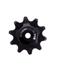 Pulley Bearing Road Mountain Bike Rear Derailleur Suitable for ( Color : 10 Black Solid ), showing stainless steel dual-bearing pulley close-up