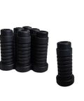 20 Pcs Plastic Round Caster Wheel Socket Sleeve Caps For Stem Grip Ring Caster 34mm Long 12mm Outer Diameter 8mm Inner