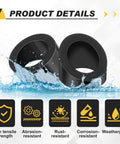 30 Degree Bevel Washer For Cable Railing In Black Stainless 3 Eighths Inch Bore with product details and resistance icons